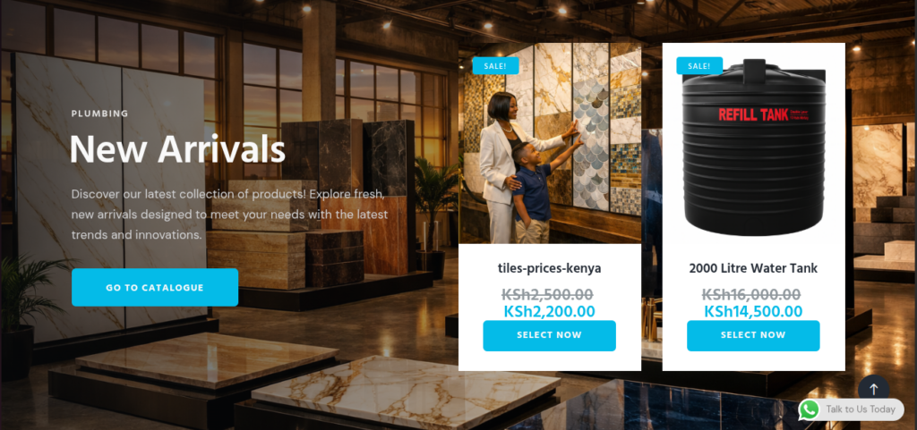 Tujengeke is a WordPress-powered construction marketplace connecting material suppliers with builders and homeowners in Kenya through a clean, responsive, and product-focused design.